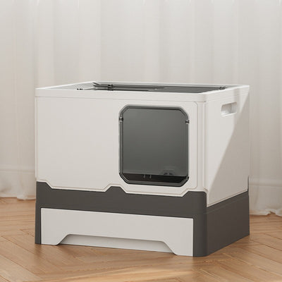 Arenero Plegable para Gatos con Cajón Deslizable, Antiolores y Antiderrames - Image 4