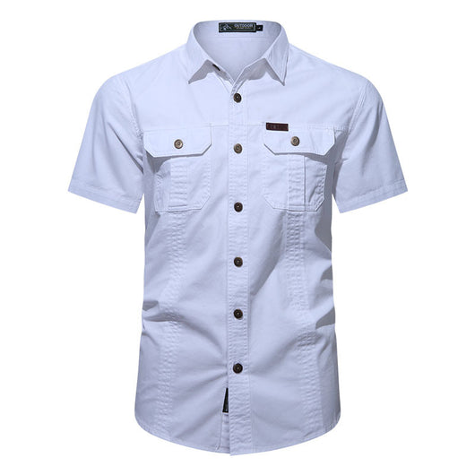 Camisa Militar de Verano Manga Corta para Hombre - Image 16