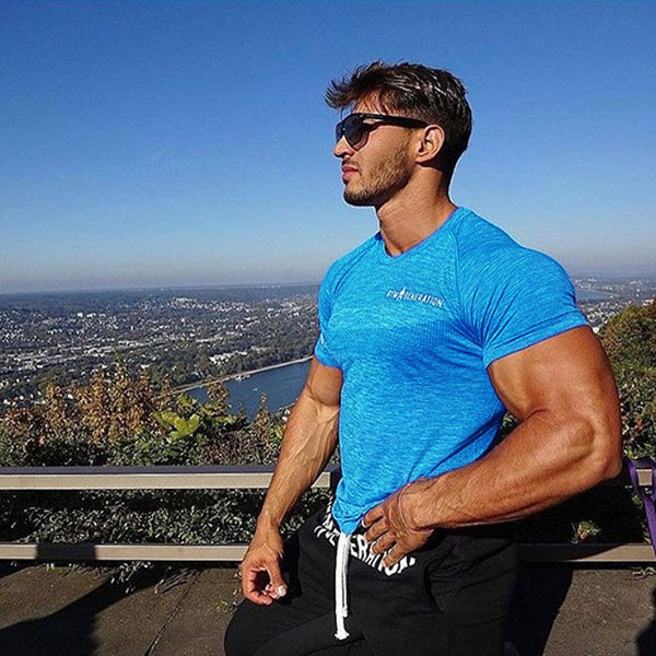 Camiseta Deportiva para Correr Hombre Verano - Transpirable y Elástica