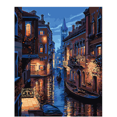 Kit de Pintura al Óleo Digital - Paisaje con Flores - Image 32