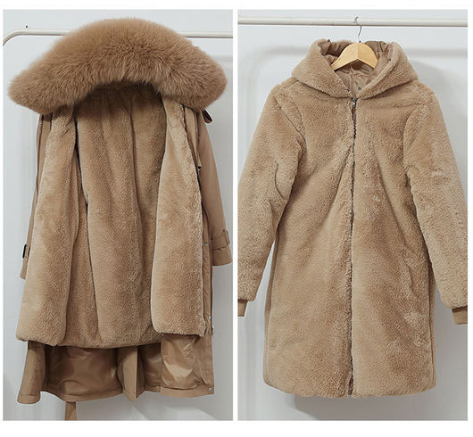 Chaqueta Acolchada Desmontable con Faja Reductora Integrada - Image 15