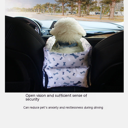 Asiento de Seguridad para Mascotas con Reposabrazos Central y Cama Impermeable - Image 19