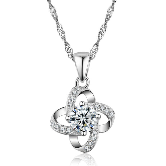 Dije de Trébol de Cuatro Hojas en Plata - Elegancia y Buena Suerte