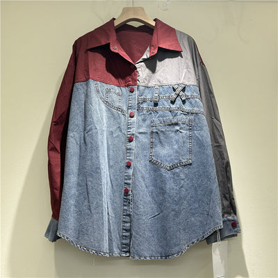 Camisa Suelta de Mezclilla Premium para Mujer - Manga Larga - Image 3