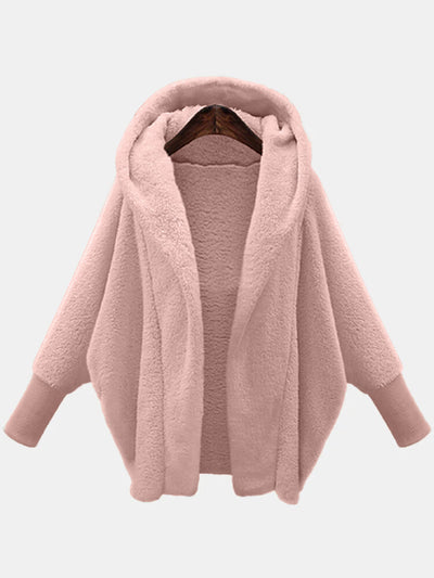 Abrigo Suelto con Capucha de Felpa para Mujer - Estilo Europeo y Americano - Image 5