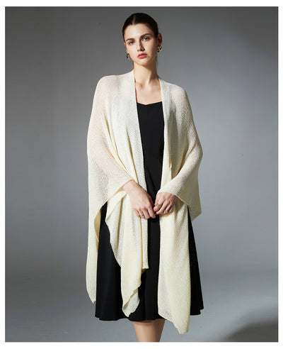 Cardigan Ligero Antibolitas Tejido Fino Color Sólido - Image 21