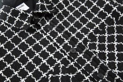 Chaqueta Camisa Cuadros Blanco y Negro - Estilo Urbano Versátil - Image 6