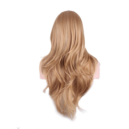 Peluca Larga Rizada de Moda para Mujer - Cabello Voluminoso y Natural - Image 5