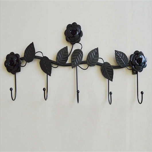 Gancho de Pared Decorativo Rosa para Ropa - Almacenamiento Metálico Resistente - Image 12