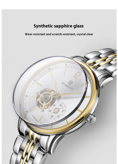 Reloj Mecánico Automático Profesional Hueco Tres Agujas Resistente al Agua para Hombre - Image 9