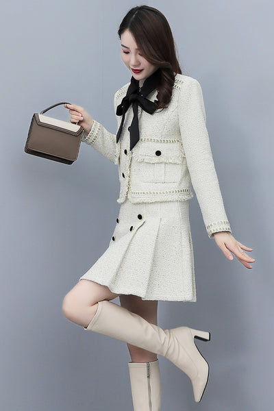 Vestido de Tweed Elegante para Ocasiones Especiales - Image 17