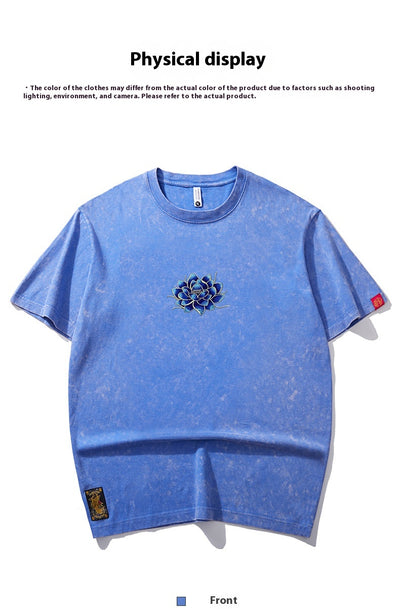 Camiseta Holgada con Bordado para Hombre - Image 16