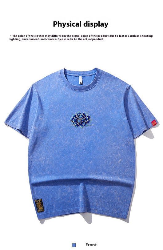 Camiseta Holgada con Bordado para Hombre - Image 16