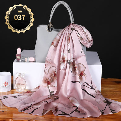 Chal Otoño Invierno Mujer Satén Liso Crepe Elegante - Image 12