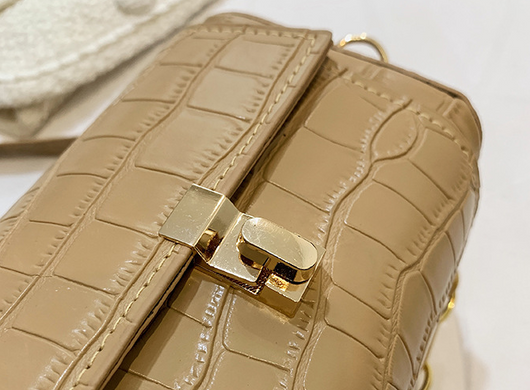 Bolso de Cadena Gruesa con Patrón de Piedra para Mujer - Image 14