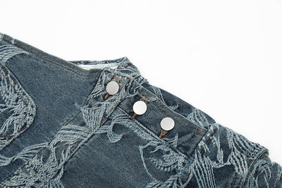 Pantalón Denim con Tirantes y Estampado Floral para Hombre - Image 19