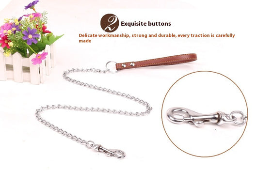 Cadena de Tracción para Perros con Mango PU y Eslabones Metálicos - Image 13
