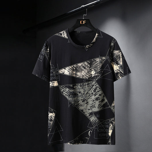 Playera Fresca Ice Silk Cuello Redondo Manga Corta Holgada - Image 19