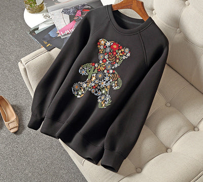 Suéter de Algodón Estampado Oso Espacial para Mujer - Image 7