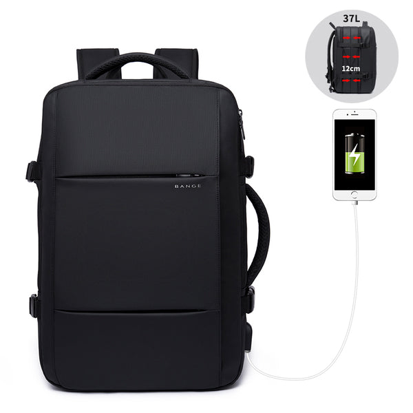 Mochila Ejecutiva Impermeable con Capacidad Expandible para Viajes de Negocios - Image 3