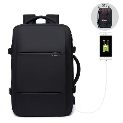 Mochila Ejecutiva Impermeable con Capacidad Expandible para Viajes de Negocios - Image 3