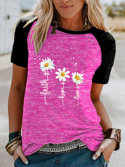 Playera Estampada Tres Margaritas de Manga Corta - Image 12