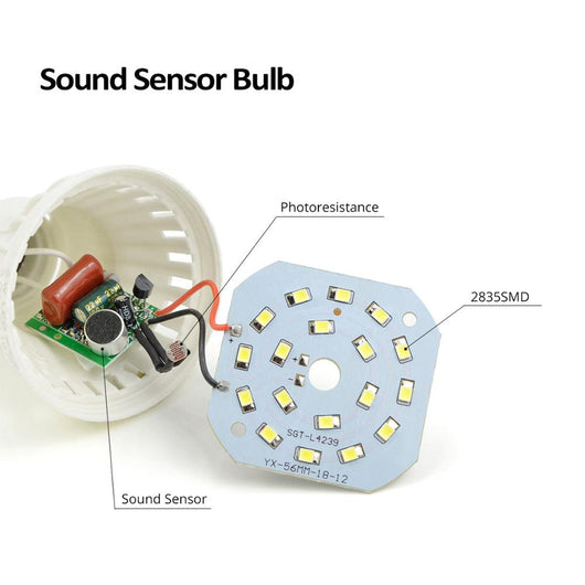 Foco LED Inteligente con Control por Sonido y Luz - Image 13