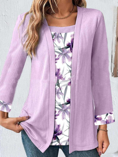 Cardigan de Lino y Algodón con Mangas Caladas y Cierre Invisible - Image 9