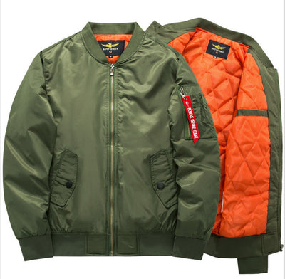Chaqueta de Algodón con Cuello Tipo Polo para Hombre - Talla Grande - Image 9