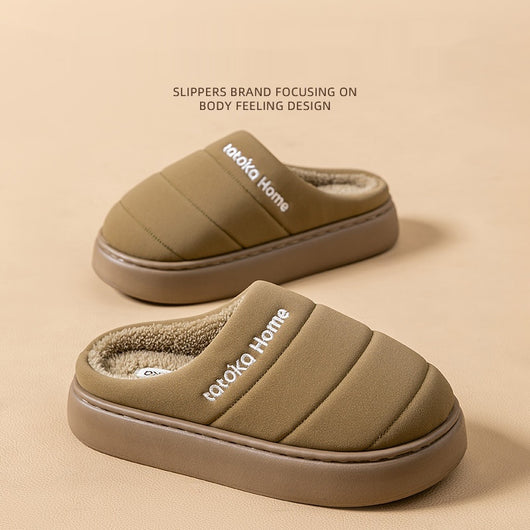 Zapatos de Algodón Impermeables con Forro Polar Cálidos para Otoño e Invierno - Image 3