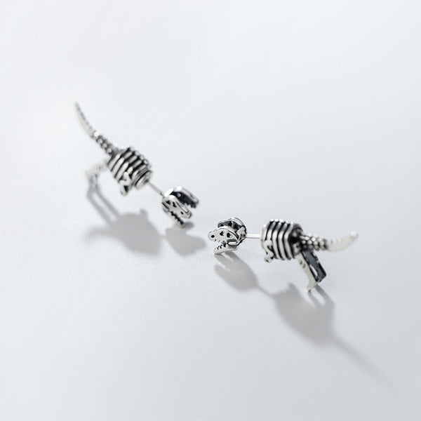 Aretes Dinosaurio Fashion - Joyería Temperamento y Personalidad - Image 3