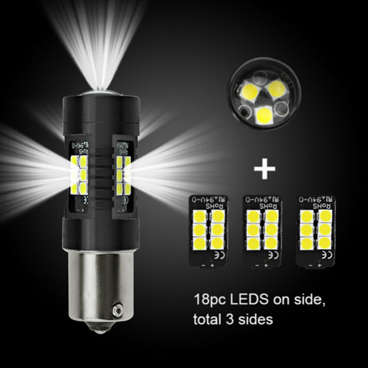 Luz LED de Giro y Reversa 1156/1157 - 21 SMD Ultra Brillante - Image 8