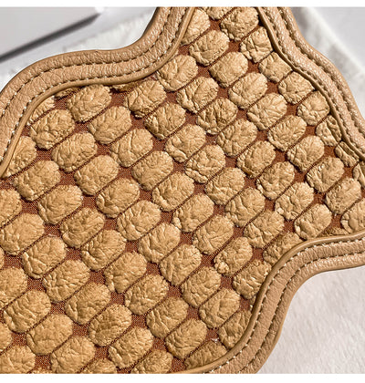 Bolso Tejido de Hombro Único con Patrón de Onda para Mujer - Image 15