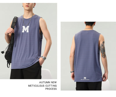 Camiseta Sin Mangas Hombre Estampado Letras - Colección Verano - Image 21