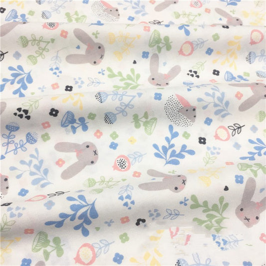 Tela de Algodón Twill con Diseño de Conejo Cartoon - Image 2