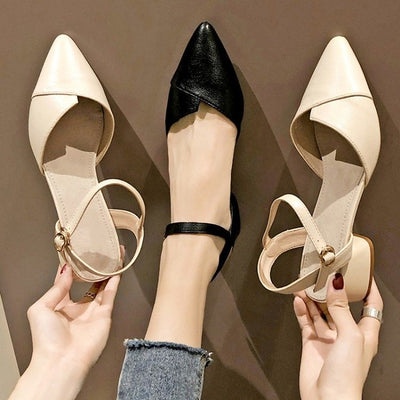 Sandalias Baotou de Tacón Punta Afilada - Estilo Hada Verano - Image 9