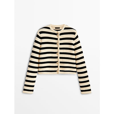 Cardigan Tejido Clásico con Cierre de Hebilla - Abrigo Corto Elegante - Image 11