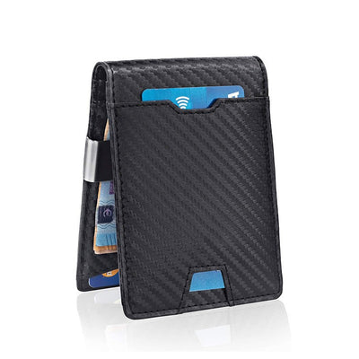 Cartera Minimalista de Cuero Fibra con Clip para Dinero y Tarjetas - Image 10