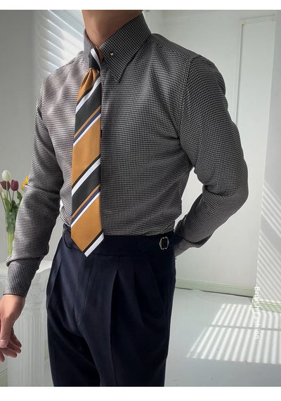 Camisa Formal Cuello Imperio Sin Planchado para Caballero - Image 9