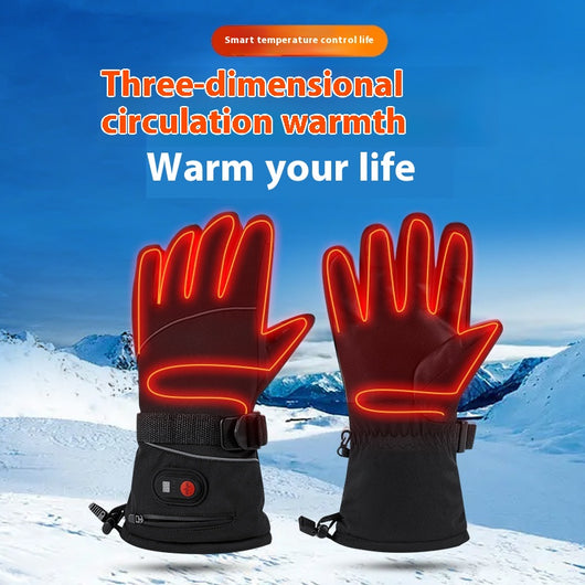 Guantes Térmicos Impermeables con Calefacción Eléctrica para Motos y Deportes Extremos