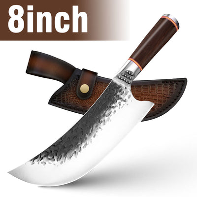 Cuchillo Deshuesador Profesional con Doble Hoja de Acero y Mango de Madera - Image 7