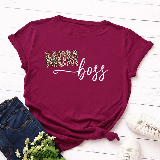 Playera Suelta Estampada de Manga Corta para Mujer - Image 29