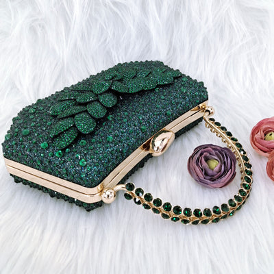 Juego de Zapatos y Bolso para Fiesta Mujer - Tacón Decorativo Hoja Artesanal - Image 3