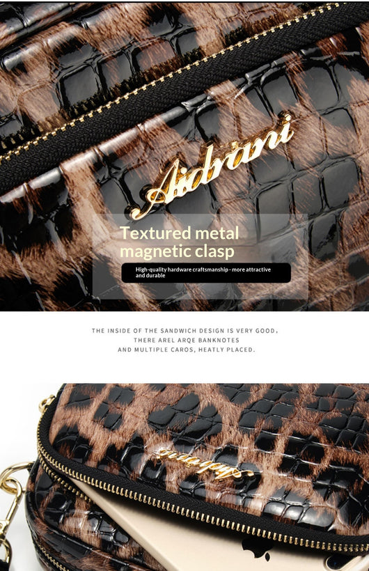 Bolso Crossbody Estampado Leopardo - Ligero y Versátil para Celular - Image 6