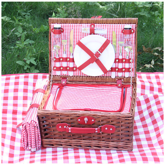 Canasta de Almacenamiento para Dos con Manta de Picnic - Image 3