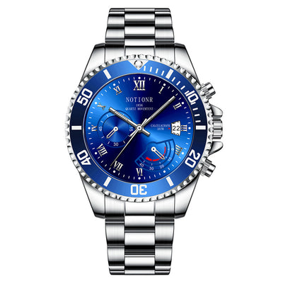 Reloj Deportivo Sumergible Verde Acero Inoxidable Calendario Luminoso Cuarzo - Image 14