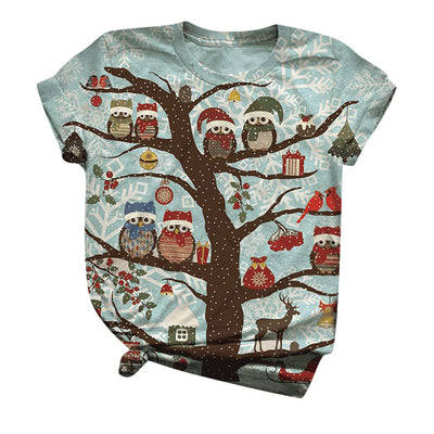 Playera Navideña Reno y Muñeco de Nieve para Hombre y Mujer - Image 6