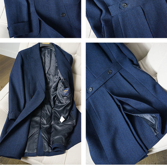 Abrigo Tweed Vintage Británico Talla Grande Corte Slim - Image 2