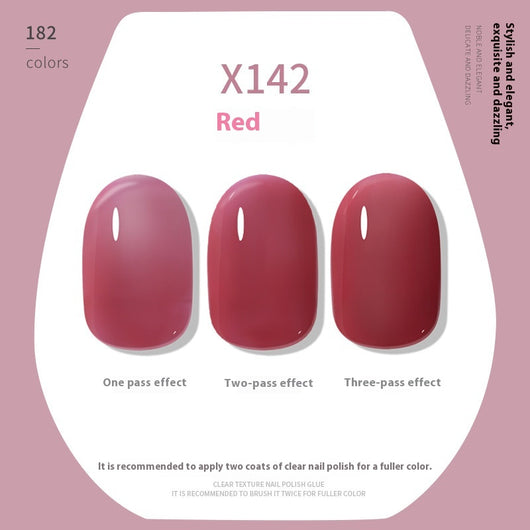 Esmalte UV Nude Transparente Cherry Red White - Image 13