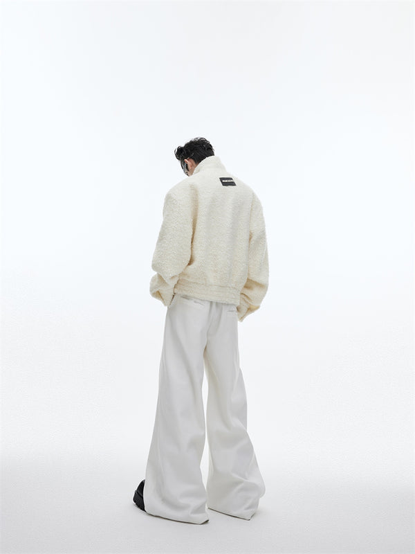 Chaqueta Cropped de Lana con Silueta Elegante para Hombre